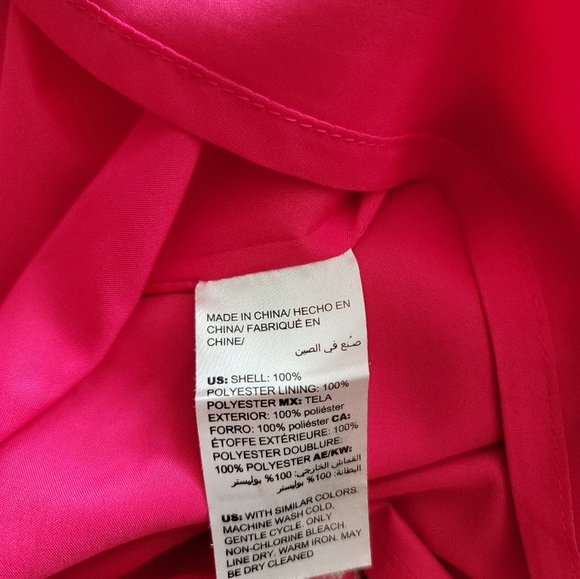 WHBM Pink Houndstooth Pencil Skirt-8 - Picture 8 of 8